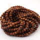 1 Strand Wooden Beads, Best Quality Faceted Round Balls - Smooth Balls Beads - 6mm 15 Inches BR0098 - Tucson Beads