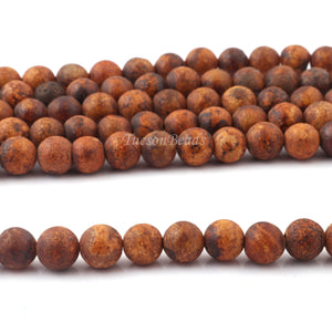 1 Strand Wooden Beads, Best Quality Faceted Round Balls - Smooth Balls Beads - 6mm 15 Inches BR0098 - Tucson Beads