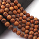 1 Strand Wooden Beads, Best Quality Faceted Round Balls - Smooth Balls Beads - 6mm 15 Inches BR0098 - Tucson Beads