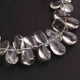 1  Strand Green Amethyst Smooth Briolettes -Pear Shape Briolettes 8mmx7mm-25mmx13mm -9 Inches BR02286 - Tucson Beads