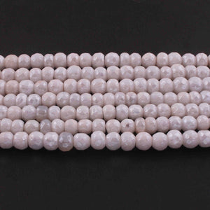 1 Strand White Silverite  Faceted Rondelles  - Gemstone Rondelles  8mm  14 Inches BR0676 - Tucson Beads