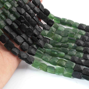 1  Long Strand Seraphinite Faceted Briolettes -Square Shape Briolettes -8mmx8mm-12mmx9mm-10 Inches BR01744 - Tucson Beads