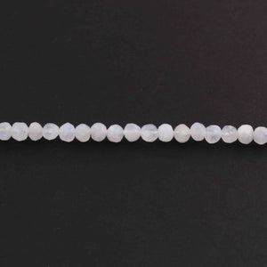 1 Long Strand White Rainbow Moonstone Faceted Ball Shape Beads Gemstone beads-6mm-10 Inches BR01845 - Tucson Beads