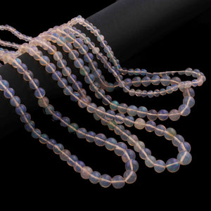 1  Strand Ethiopian Welo Opal Smooth Round Balls Beads 3mm-5mm - 16 Inches  BR3730 - Tucson Beads