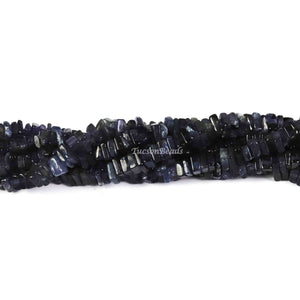 1 Long Strand Iolite Heshi Faceted Briolettes  -Square Shape  Briolettes  5mm- 16 Inches BR3125 - Tucson Beads