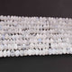 1 Long Strand White Rainbow Moonstone Faceted Rondelles - Round Shape Rondelles - 8mm-9mm -16 Inches BR01875 - Tucson Beads