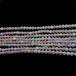 1  Strand Ethiopian Welo Opal Smooth Round Balls Beads 3mm-6mm - 16 Inches long BR1149 - Tucson Beads