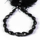 1 Strand Black Spinal Faceted   Briolettes -Tear Shape  Briolettes  7mmx13mm-5mmx7mm-7 Inches BR3002 - Tucson Beads