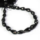 1 Strand Black Spinal Faceted   Briolettes -Tear Shape  Briolettes  7mmx13mm-5mmx7mm-7 Inches BR3002 - Tucson Beads