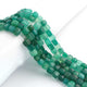 1  Strand Shaded Green Onyx Faceted  Briolettes - Cube Shape  Briolettes - 6mm-7mm - 8 Inches BR02616 - Tucson Beads