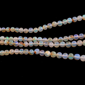 1  Strand Ethiopian Welo Opal Smooth Round Balls Beads 3mm-7mm - 16 Inches long BR3451 - Tucson Beads