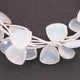 1 Strands Fine Making , Top Quality White chalcedony Faceted Briolettes - Trillion Shape  13mm-14mm-8 inches BR615 - Tucson Beads