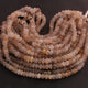 1 Strand Golden Rutile Smooth Rondelles - Smooth Rondelles Beads 7mm-8mm- 16 Inches BR02594 - Tucson Beads