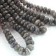 1  Long Strand Labradorite Smooth Rondelles - Round Shape Rondelles 5mm-12mm , Inches BR01870 - Tucson Beads