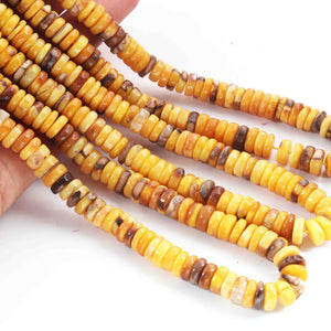 1  Strand Heishi Smooth Wheel Briolettes Beads - Smooth Heishi Briolettes -6mm -16 Inch  BR01872 - Tucson Beads