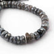 1 Strand Labradorite Silverite  Faceted Roundells -Round  Shape  Roundells 10mmx9mm-13mmx10mm8 Inches BR909 - Tucson Beads