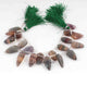 1  Strand Fluorite Fancy Faceted Briolettes -Fancy Shape  Briolettes  28mmx12mm-8 Inches BR1891 - Tucson Beads