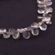 1 Strand Lemon Quartz Faceted Pear Shape Briolettes- 8mmx6mm 8 Inch BR4247 - Tucson Beads