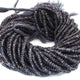 1 Long  Strand Shaded Iolite Smooth Rondelles  -Gemstone Rondelles - 4mm-13 Inches BR01893 - Tucson Beads