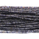 1 Long  Strand Shaded Iolite Smooth Rondelles  -Gemstone Rondelles - 4mm-13 Inches BR01893 - Tucson Beads