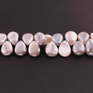 1  Strand Gray Silverite Smooth Briolettes - Pear Shape Briolettes - 9mmx6mm-16mmx10mm- 8 Inches BR01879 - Tucson Beads