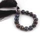 1 Strand Black Spinel Blue Coated  Faceted Rondelles  -Round Shape  Rondelles -10mm -5.5 Inches BR4224 - Tucson Beads