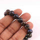 1 Strand Black Spinel Blue Coated  Faceted Rondelles  -Round Shape  Rondelles -10mm -5.5 Inches BR4224 - Tucson Beads