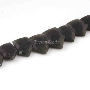 1 Strand Green Rutile Beads - Fancy Shape Beads 18mmX13mm 9 Inch BR1655 - Tucson Beads