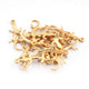 5 Pcs 24k Gold Plated Copper Reptiles Pendant, Copper Pendant, Reptiles charm Pendant, 29mmx10mm, gpc1162 - Tucson Beads