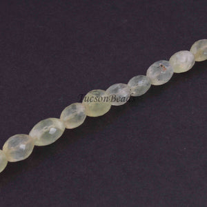 1 Strand Prehnite Briolettes - Prehnite Faceted Oval  Beads 12mmx10mm 9 Inches BR4248 - Tucson Beads