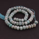 1 Long Strand Amazonite Faceted Rondelles  -Round Shape  Rondelles - 8mm - 14.5  Inches BR4231 - Tucson Beads