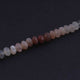 1 Strand Mix Moonstone  Faceted Rondelles  -Round Shape  Rondelles - 8mm - 7.5  Inches BR4227 - Tucson Beads