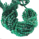 1 Strand Green Onyx Faceted   Briolettes -Coin Shape  Briolettes - 7mm-11mm-8 Inches BR3648 - Tucson Beads