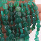 1 Strand Green Onyx Faceted   Briolettes -Coin Shape  Briolettes - 7mm-11mm-8 Inches BR3648 - Tucson Beads