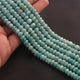 1 Strand Amazonite Faceted Rondelles - Amazonite  Round Beads 6mmx7mm 13 Inches BR137 - Tucson Beads