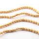 5 Strand Gold Plated Designer Copper Balls,Casting Copper Balls,Jewelry Making Supplies- 7mm- 7.5 inches Bulk Lot GPC632 - Tucson Beads