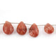 1 Strand Mystic Pink Rutile Pear Shape - Natural Mystic Pink Rutile Quartz Faceted ,13mmx11mm-17mmx11mm 6 Inches BR1240 - Tucson Beads