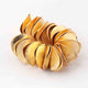 10 PCS 24k Gold Plated Copper Wave Disc Beads, Chips Beads, Copper Potato Chips, Jewelry Making Tools, 24mm-, GPC161 - Tucson Beads