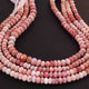 1  Long Strand Pink Opal  Faceted Roundells -Round Shape Roundells 6mm-9mm-14 Inches BR4322 - Tucson Beads