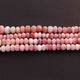 1  Long Strand Pink Opal  Faceted Roundells -Round Shape Roundells 6mm-9mm-14 Inches BR4322 - Tucson Beads