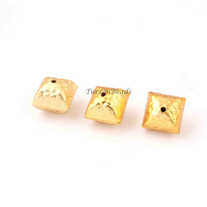 12 Pcs Gold Plated Designer Cushion Shape,Casting Copper,Jewelry Making Supplies 14mm  GPC343 - Tucson Beads