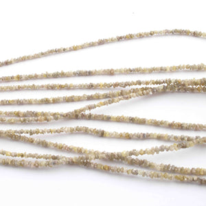 1 Long Strand Yellow Diamond Nuggets- Raw Diamond Chips Nuggets Center Drill  Beads - 16 Inch Long BR0954 - Tucson Beads