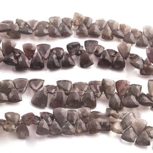 1 Strand Cats Eye Faceted Briolettes  -Trillion  Shape Briolettes -11mmx8mm-9mmx7mm - 8 Inches-BR02935 - Tucson Beads