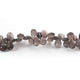 1  Strand Smoky Quartz Faceted Briolettes -Pear Shape  Briolettes  9mmx6mm-12mmx7mm -8 Inche BR1458 - Tucson Beads