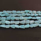 1 Strand  Aqua Chalcedony Faceted Briolettes -Tumbled Shape Briolettes - 12mmx10m-20mmx16mm- 8 Inches BR695 - Tucson Beads