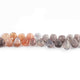 1  Strand Multi Moonstone Faceted Briolettes -Pear Shape  Briolettes  7mmx6mm-8mmx6mm- 8 Inches BR1362 - Tucson Beads