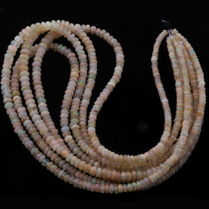 1 Strand Long 100% Natural And Genuine Rare Ethiopian Welo Opal  Faceted Rondelles - 2mm-5mm  16 Inch BRU038 - Tucson Beads