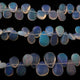 3 Strands Natural Ethiopian Opal Smooth Pear Briolettes - Welo Opal Pear Shape Beads 5mmx4mm-10mmx7mm 8 Inch BRU055 - Tucson Beads