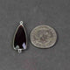 5 Pcs Garnet Faceted 925 Sterling Silver Dagger Shape Double Bail Connector 34mmx13mm- SS064 - Tucson Beads