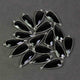 5 Pcs Black Onyx Faceted 925 Sterling Silver Dagger Shape Double Bail Connector 34mmx13mm- SS131 - Tucson Beads